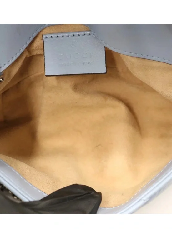 Gucci Calfskin Matelasse Super Mini GG Marmont Shoulder Bag - Picture 9 of 9